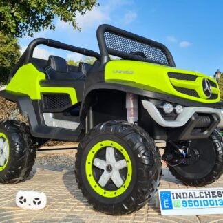 VENTA Buggy UNIMOG 4X4, BATERIA 12V, mando RC,4WD, verde,   INDA798-LE3970